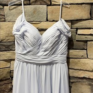 Morilee chiffon off the shoulder dress